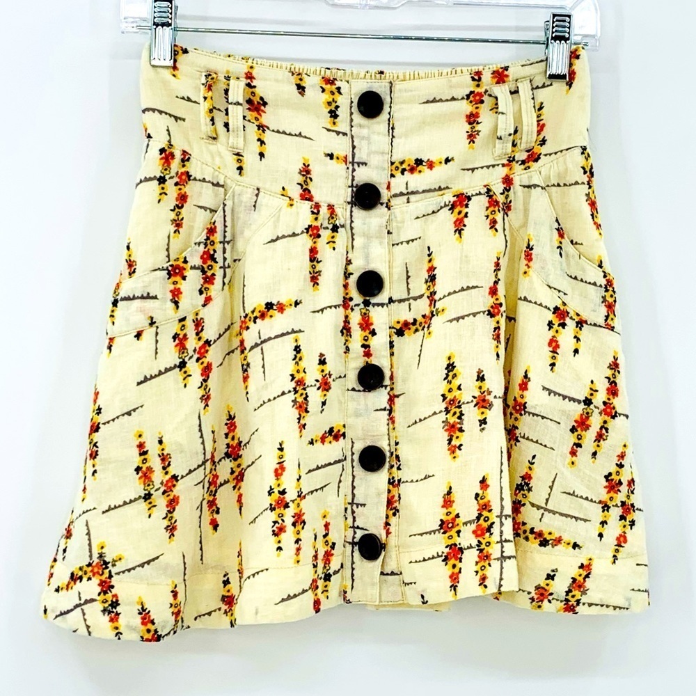 Free People Boho Floral Skirt